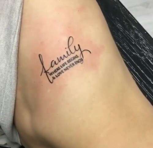 Tatuajes pequeños - frase