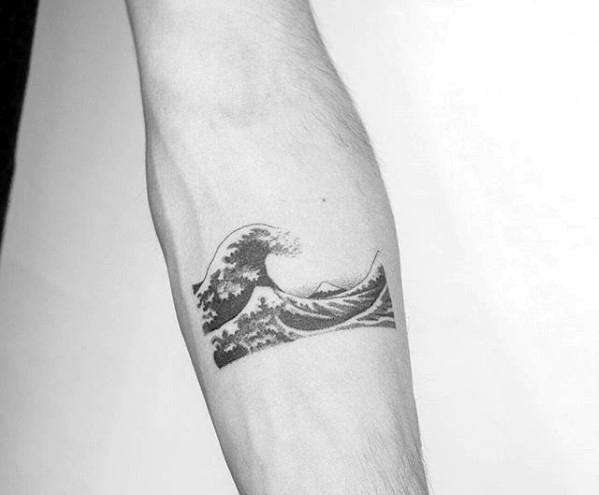 Tatuajes pequeños - olas