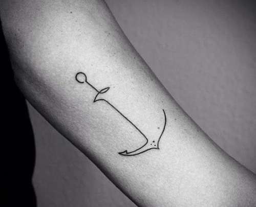 Tatuajes pequeños - ancla