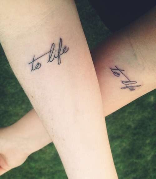 Tatuaje de mejores amigas - To life