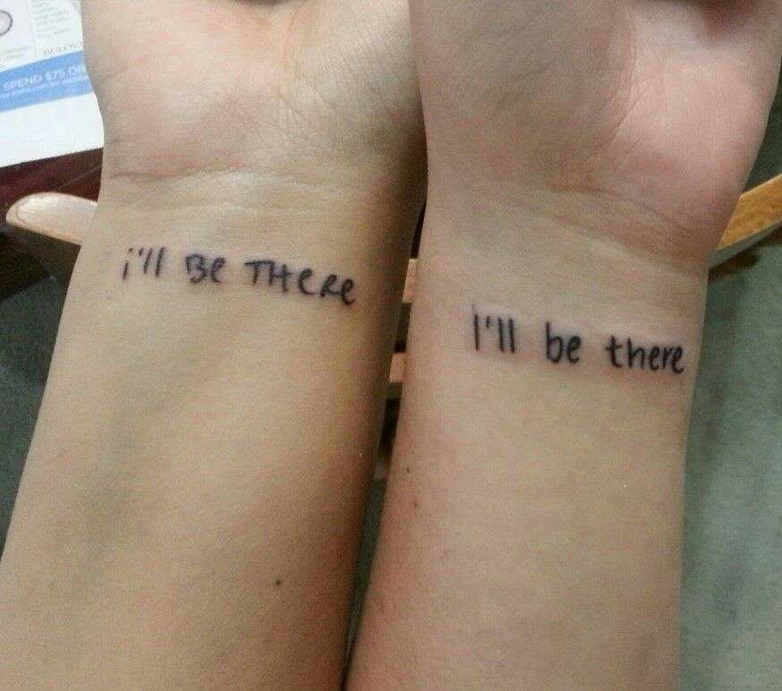 Tatuaje de mejores amigos - I will be there