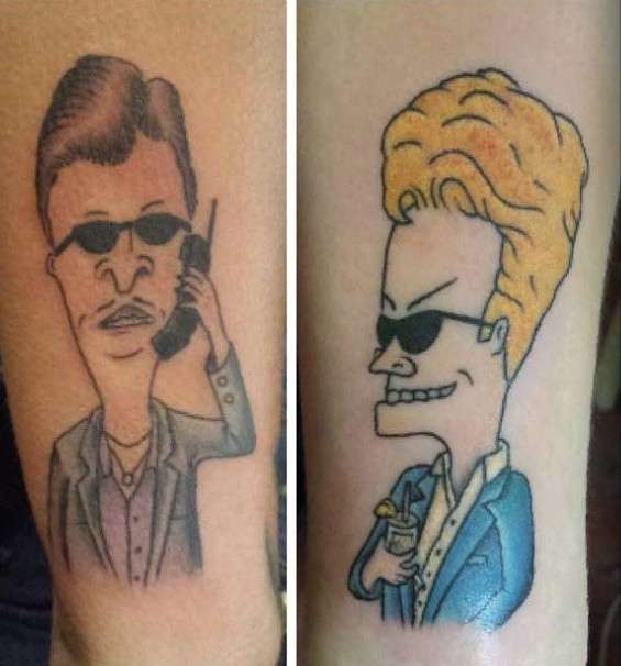 Tatuaje de mejores amigos - Beavis and Butthead