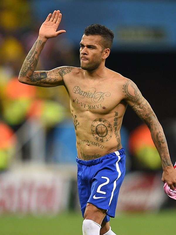 Tatuajes de futbolistas famosos: Dani Alves