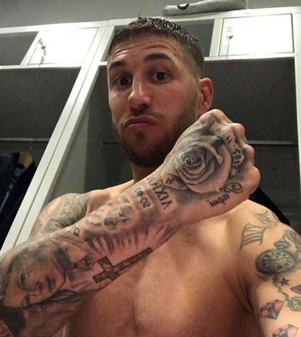 Tatuajes de futbolistas famosos: Sergio Ramos