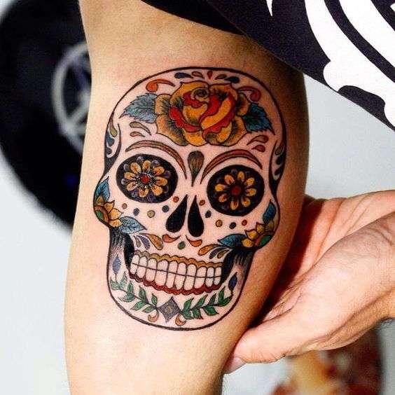 Tatuaje de calavera mexicana